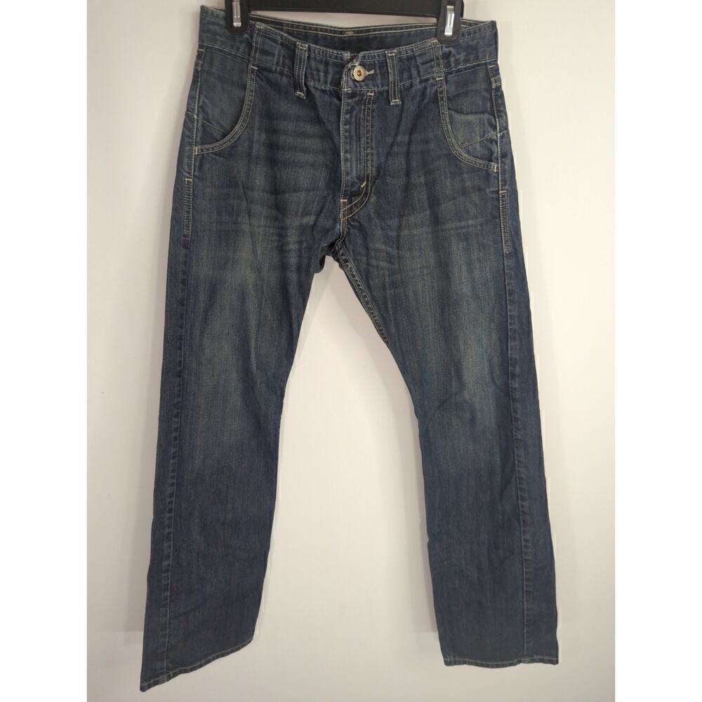 Levi Strauss & Co. 514  Men's Solid Cotton Slim Straight Dark Wash Denim Sz. W30
